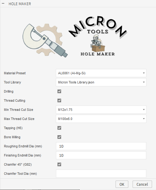 Hole Maker Interface